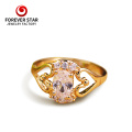 Goldfingerring 18k gelb plattierte Fingerringe